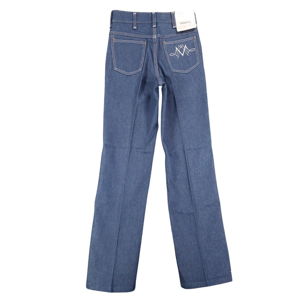 Maverick Straight Leg Jeans Boys 12 Regular Vintage 70s Blue Deadstock USA NWT